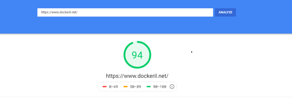 SEO - Google Page Speed result - techblog.co.il