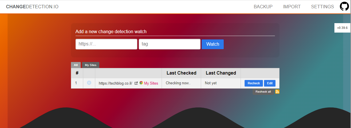 changedetection - techblog